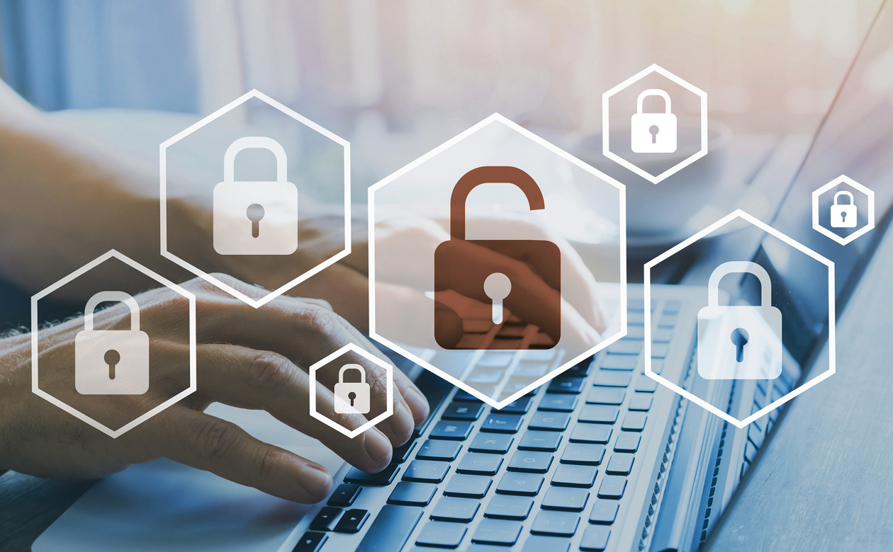 Et sikkerhedsbrud på computer