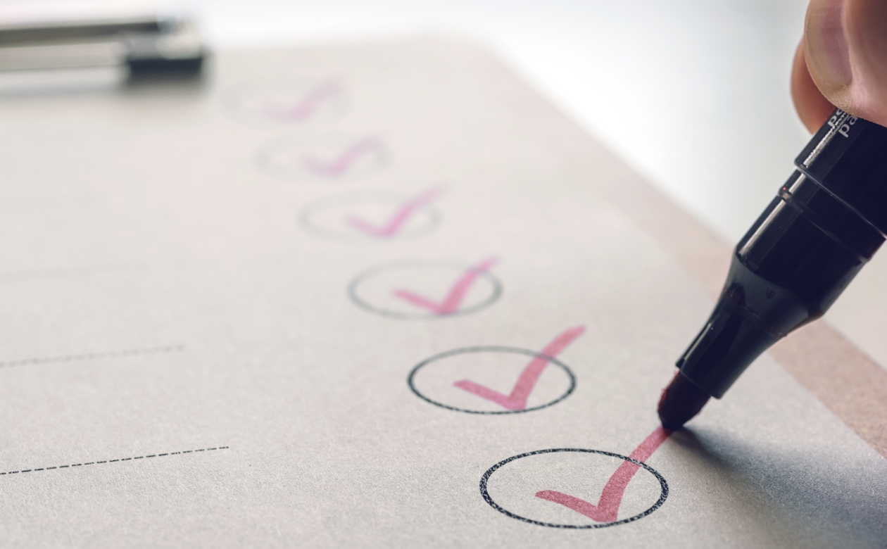 Flueben på tjekliste